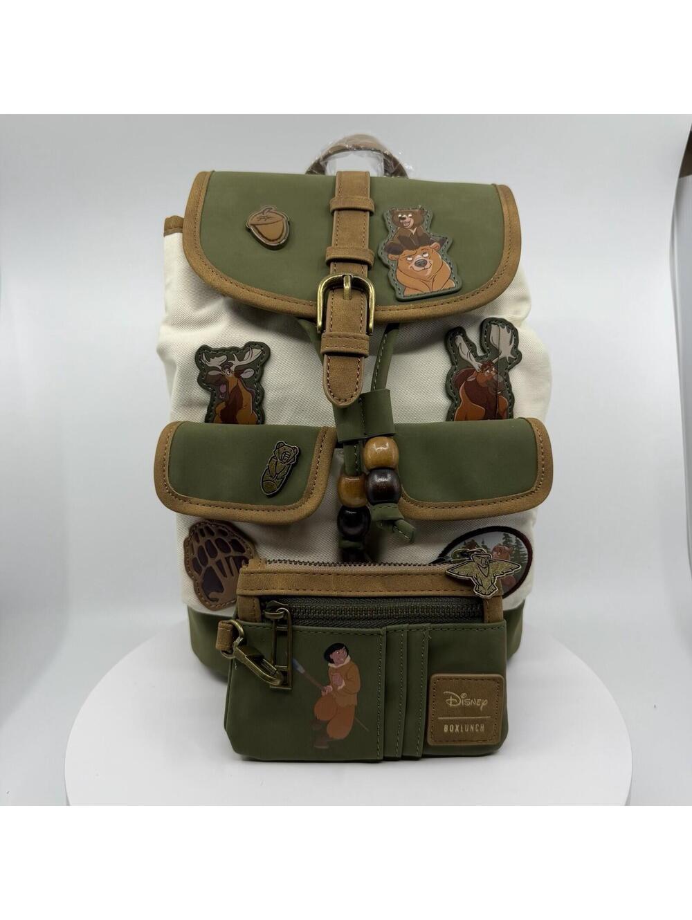 Disney Brother Bear Character Patches Exclusive Mini Backpack/Rucksack  & Wallet